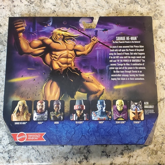 Masters Of The Universe Revelation Savage He-Man Figurine - Picture 2 of 3
